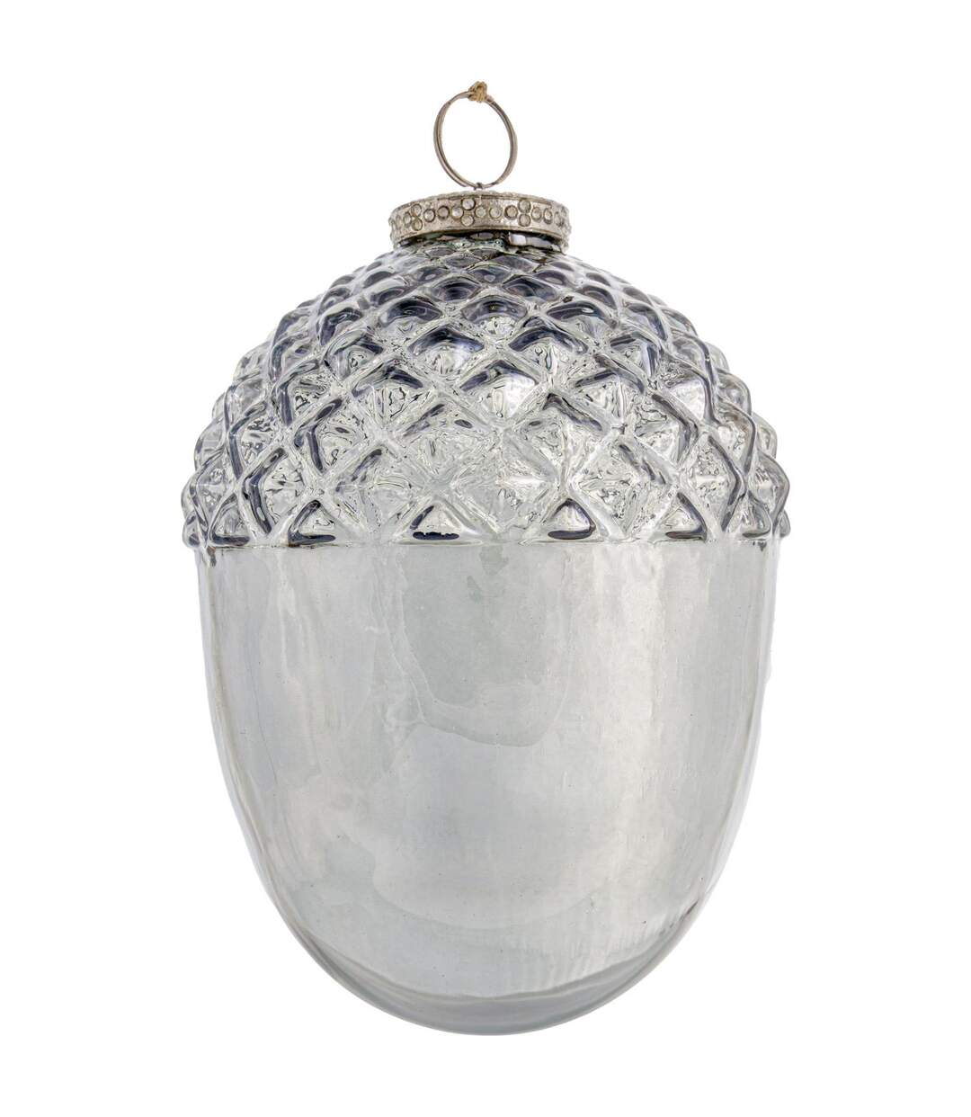 Hill Interiors - Boule de Noël NOEL COLLECTION SMOKED MIDNIGHT (Gris) (16 cm x 11 cm x 11 cm) - UTHI4634