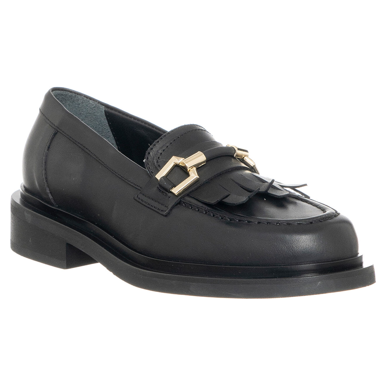 Loretta Pettinari Mocassins en Cuir Zoé noirs