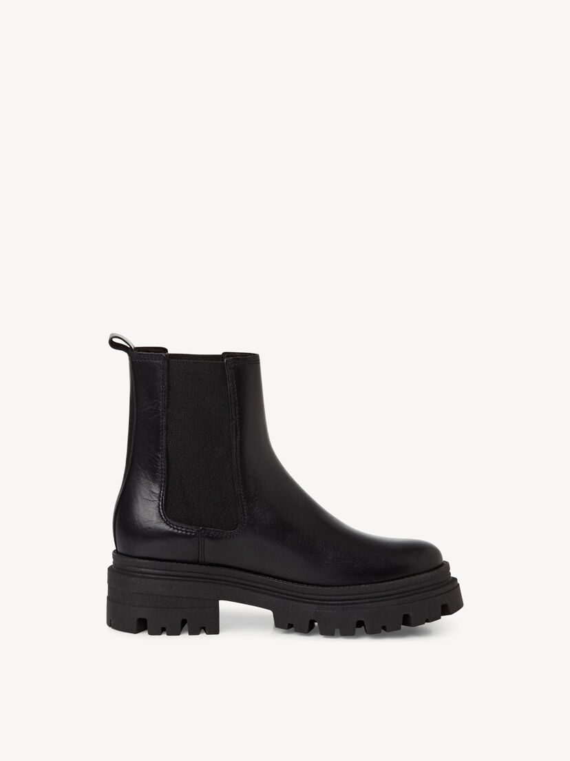 Leren Chelseaboot - zwart