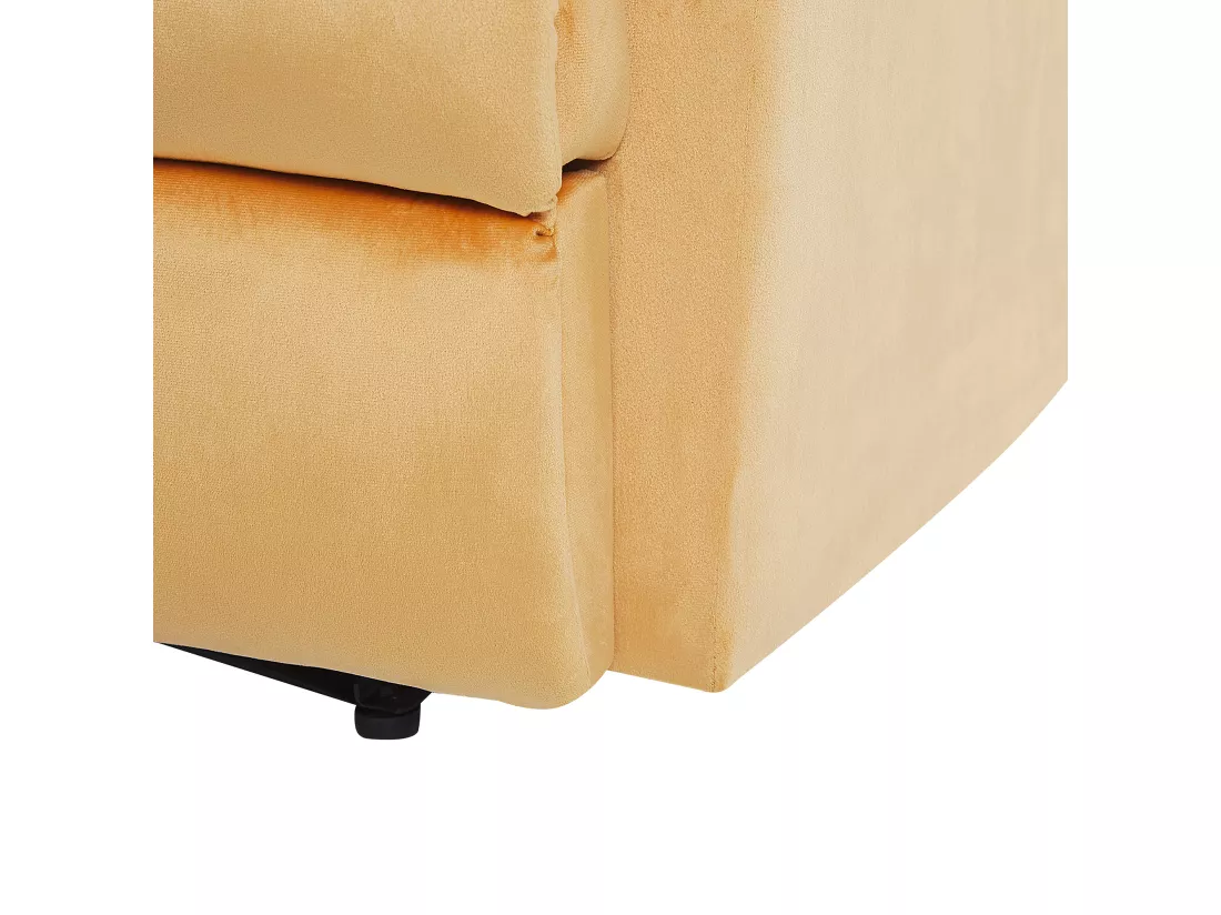Fauteuil inclinable ESLOV Velours Moutarde