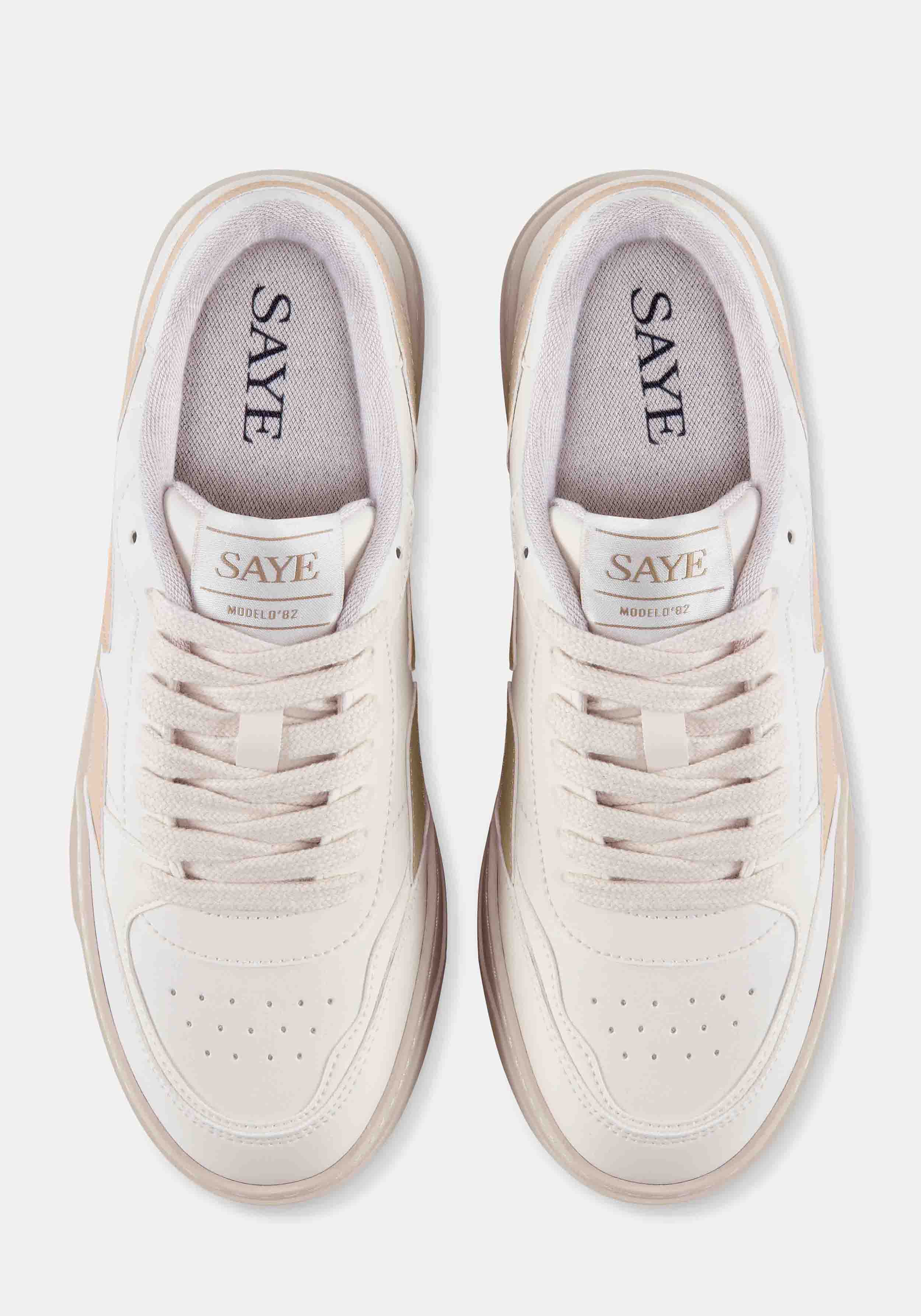 Saye Sneakers Modelo '82 Hybrid Beige - Vegan