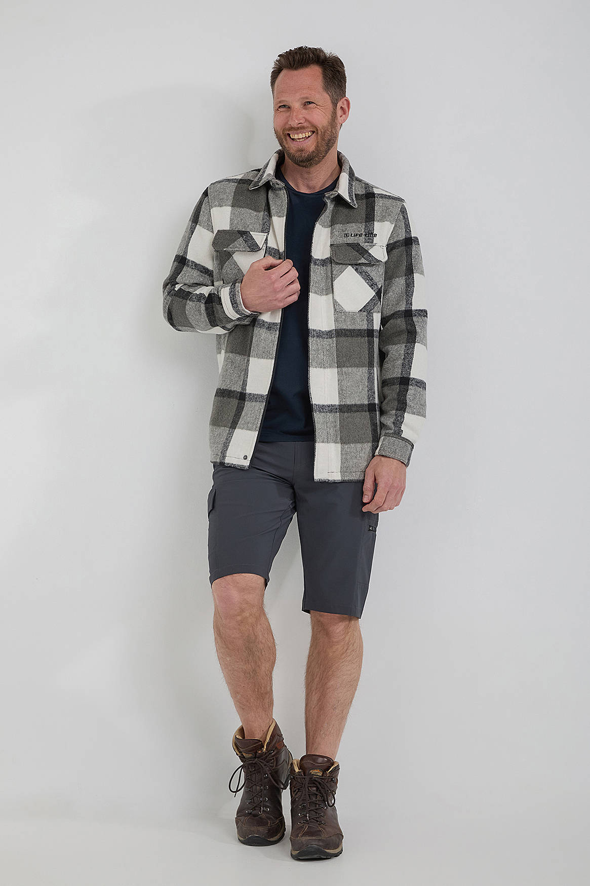 Life-Line korte outdoor broek Ernst donkergrijs