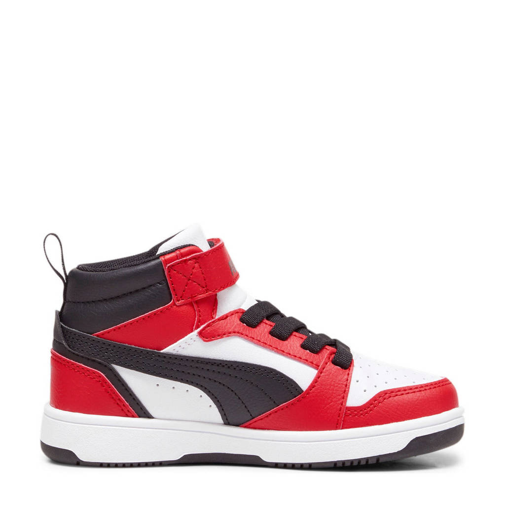 Puma Rebound v6 Mid V6 Mid sneakers wit/zwart/rood