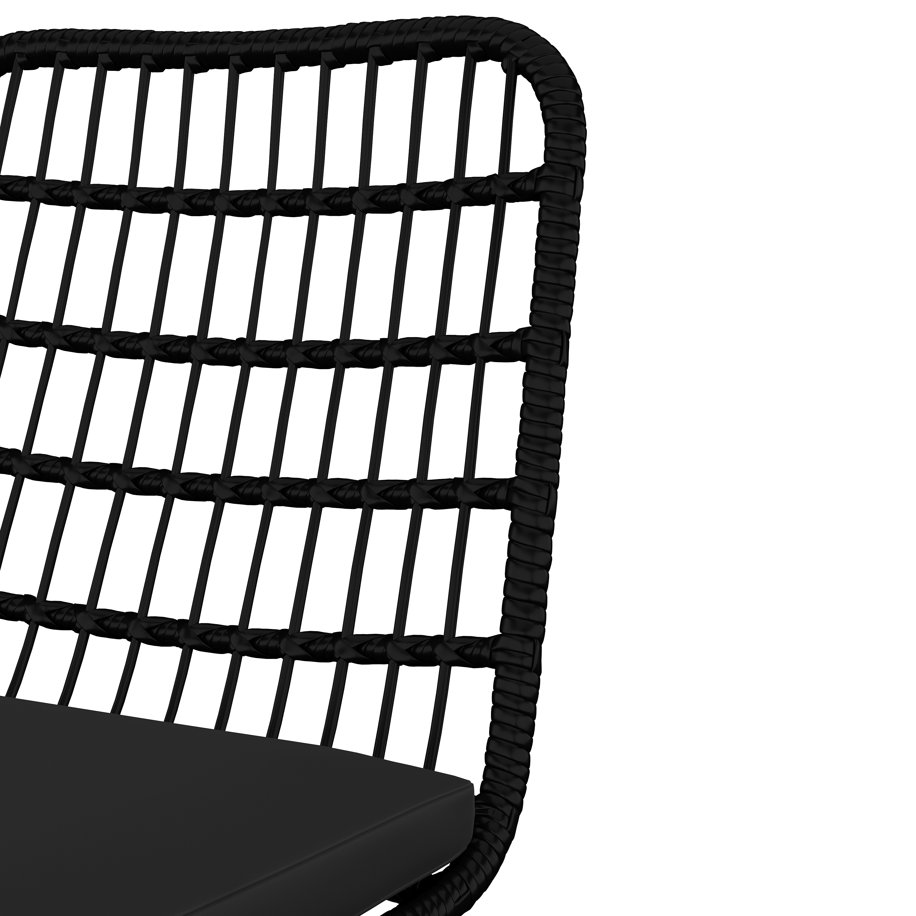 Gartenstuhl JUNO 2er Set schwarz