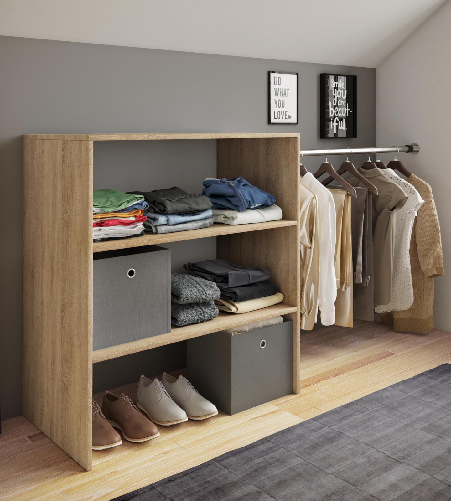 Kleiderregal DACHO - Sonoma Eiche - Holz - 100 cm