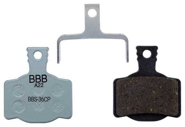 Paire de Plaquettes BBB DiscStop Coolfin Organiques pour Magura MT2/4/6/8