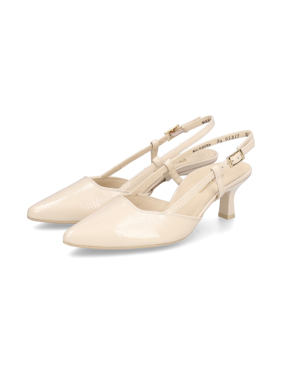 Lackleder Slingpumps