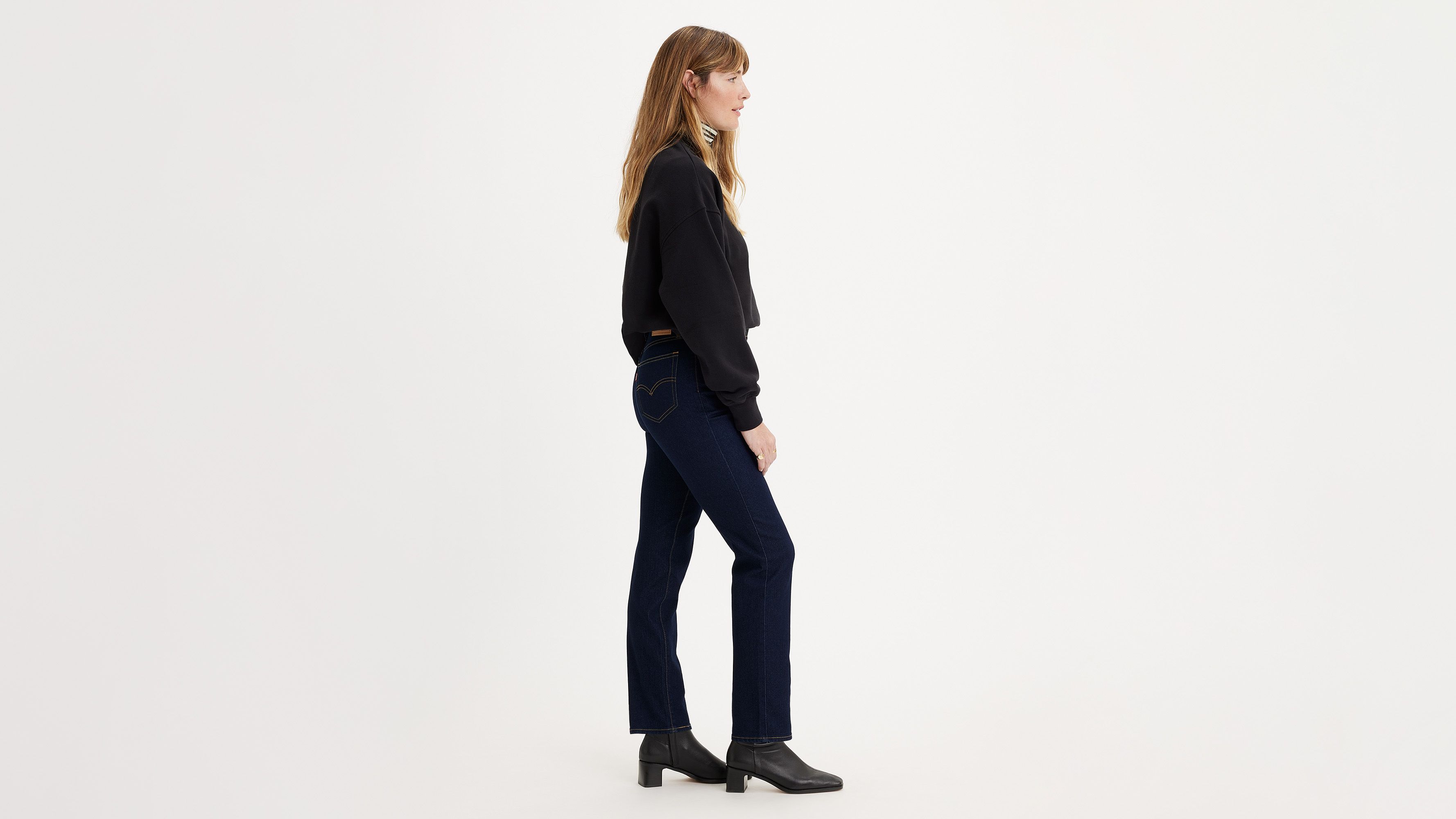 Jean 724™ Taille Haute Droit - Cast Shadows - Bleu