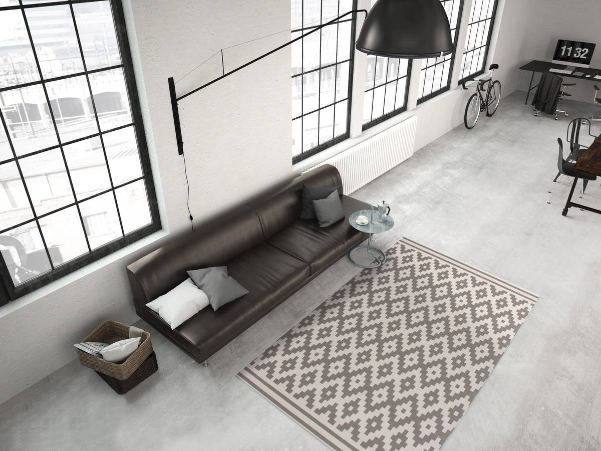 Teppich - taupe - Kurzflorteppich - 120x170 cm