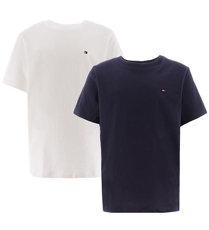 Tommy Hilfiger T-Shirt - 2er-Pack - Desert Wolke/Weiß