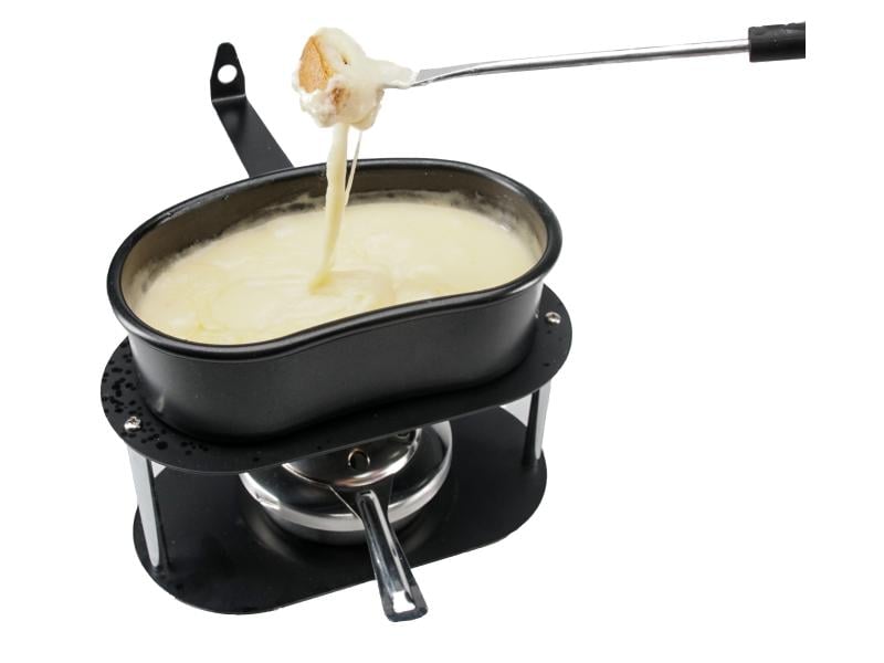 Nouvel Käsefondue-Set Gamelle 4 Teile, Schwarz Adventure Cooking Set