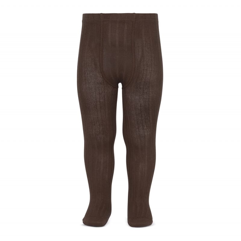 Strømpebukse rib brown - Cóndor - Rumpetroll