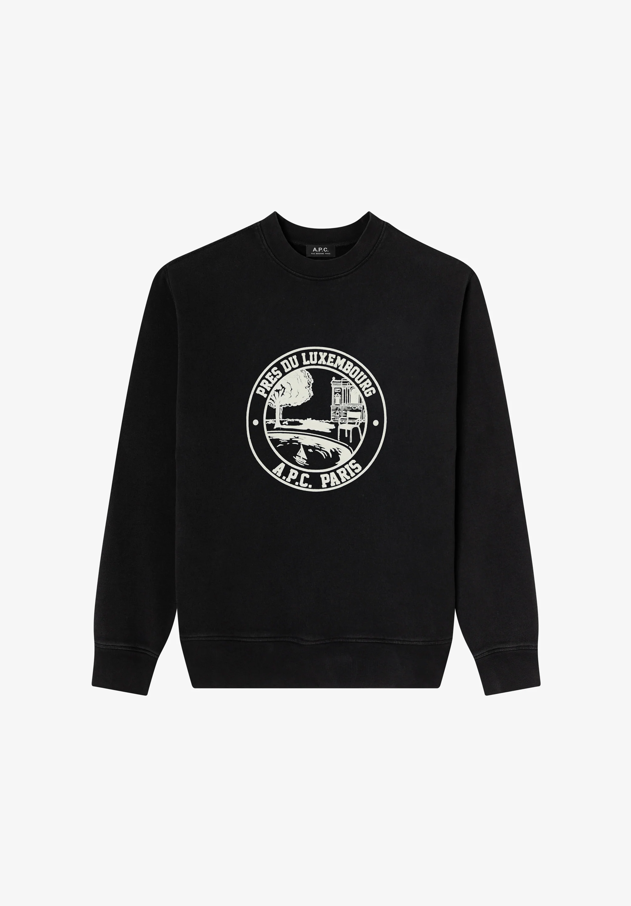 Sweat noir à logo jardin - Faux noir