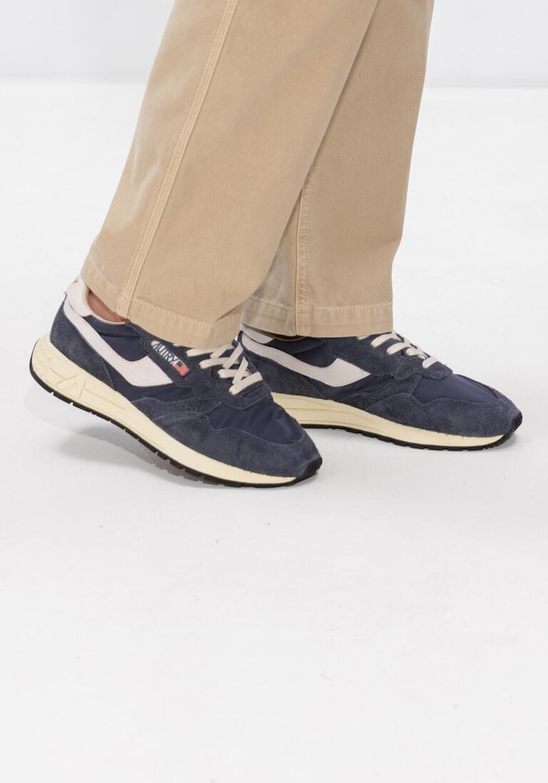 blauwe autry lage sneakers reelwind low man