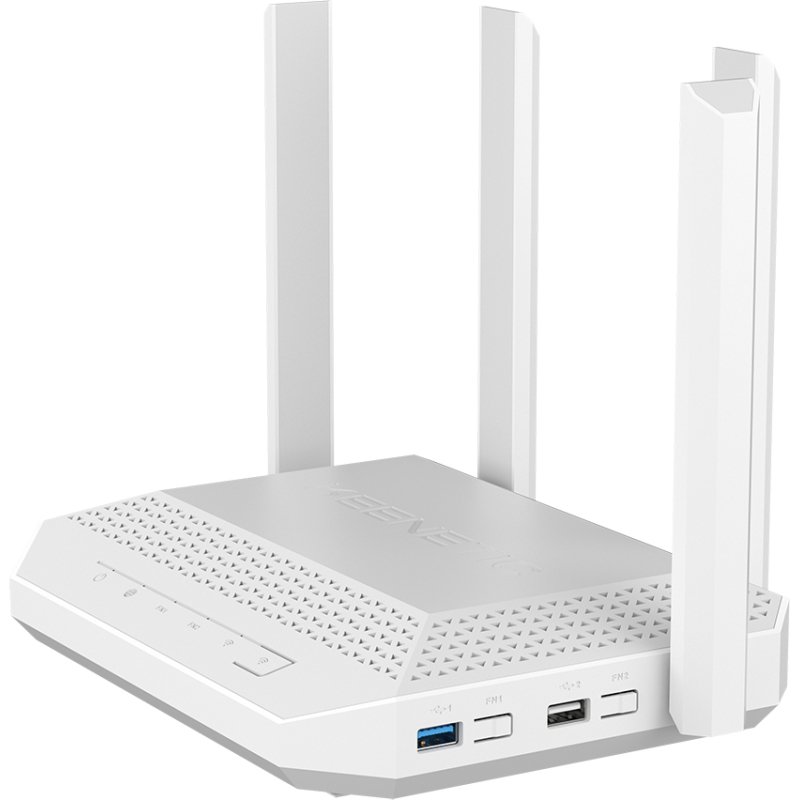 Keenetic Hero (KN-1012) Routeur multi-Gigabit Wi-Fi 6 maillé AX3000 avec un commutateur intelligent 4 ports Gigabit et 1 port 2.5 Gigabit, port combo SFP, ports USB 2.0 et 3.0