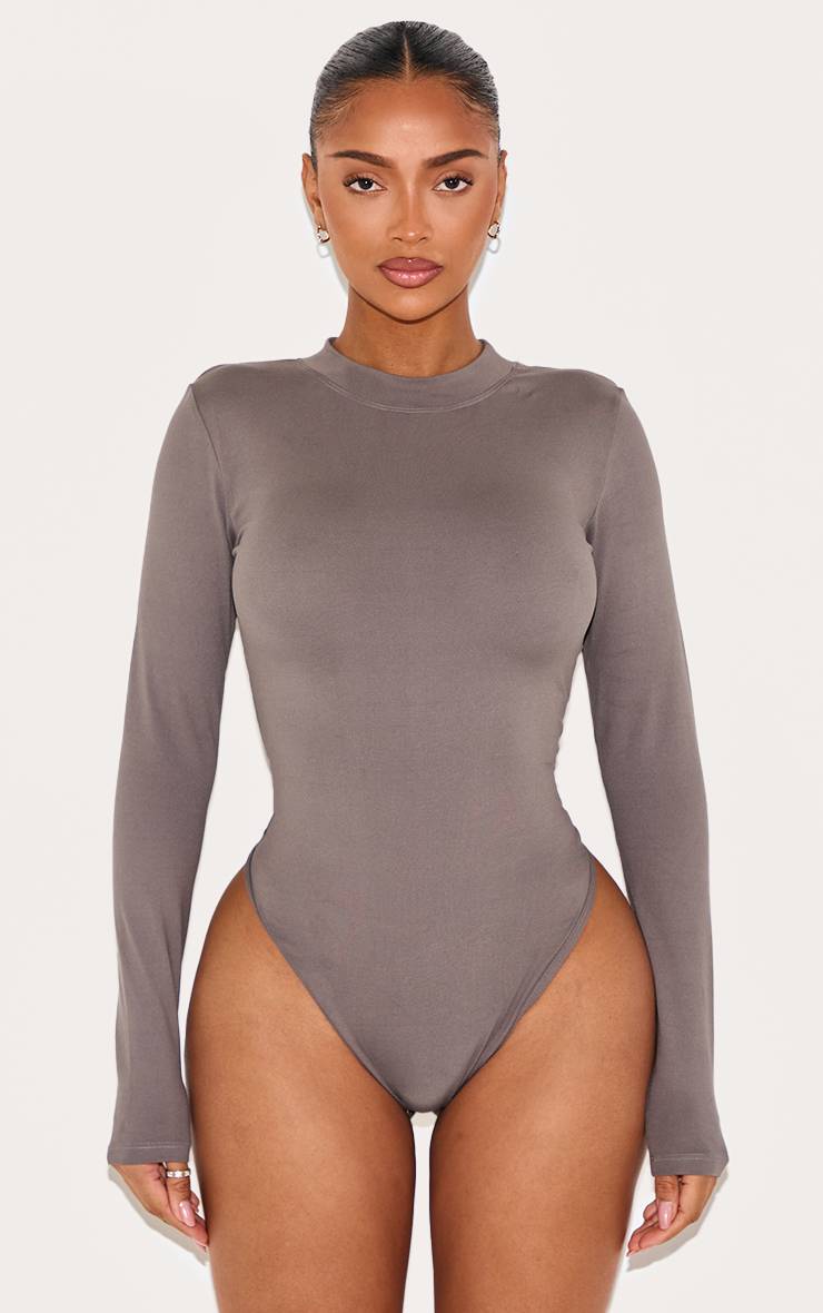 Charbon Body Sculptant À Manches Longues