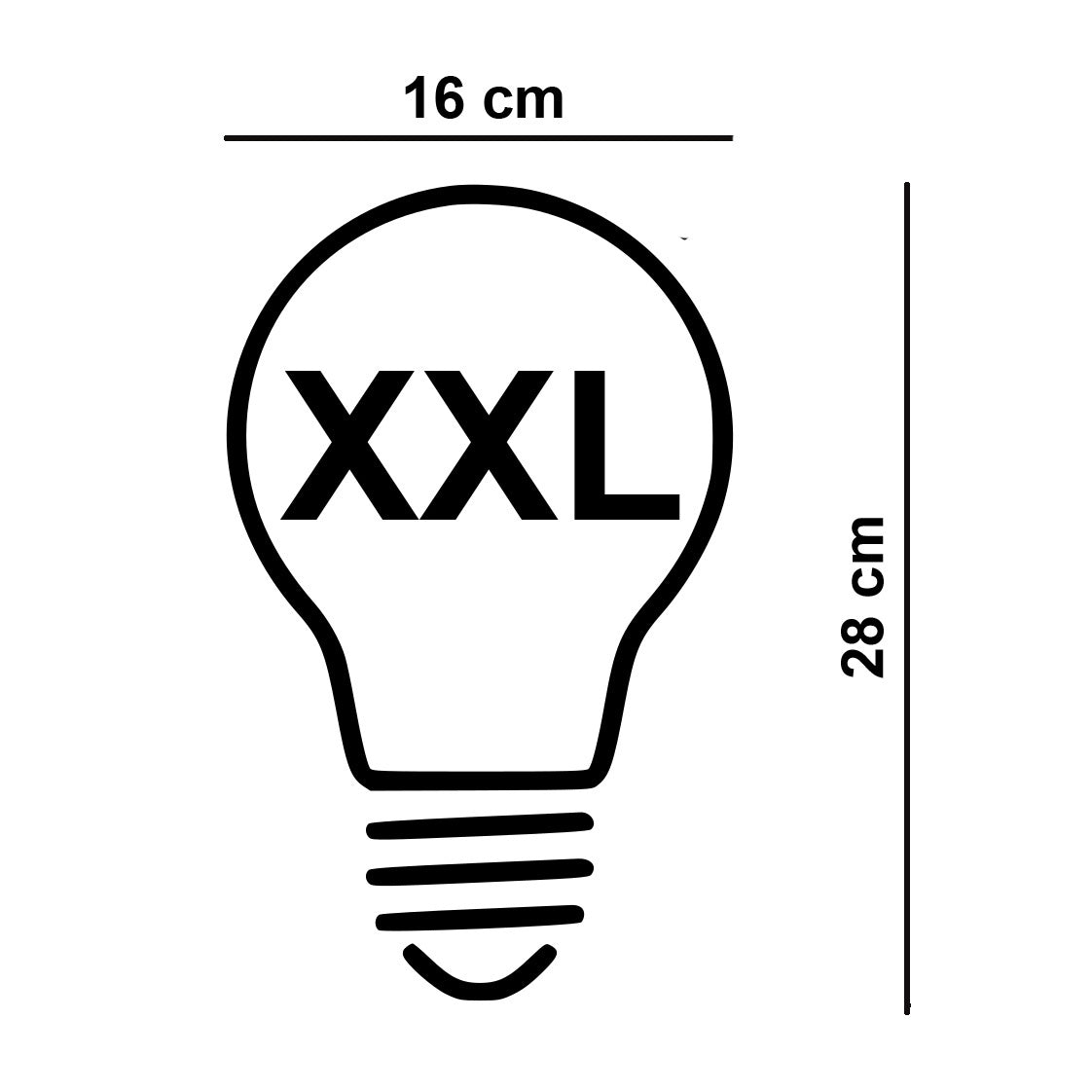 Highlight Led bulb XXL - Standaard 20x16 cm smoke 6W