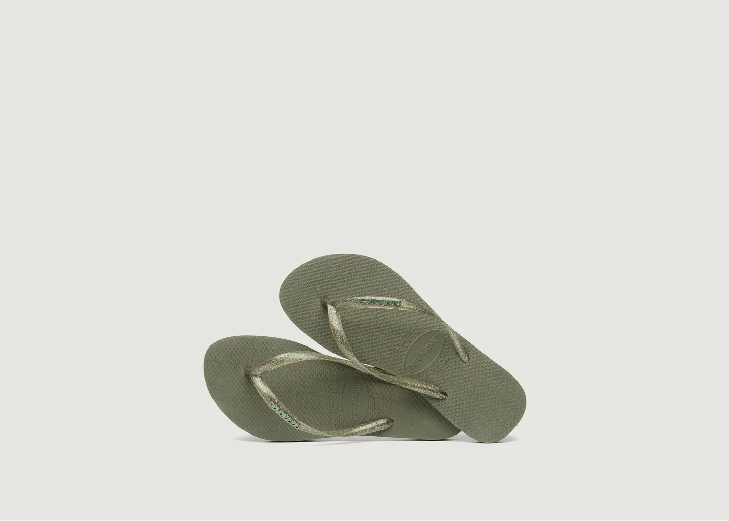 Tongs Slim Logo Metallic en PVC havaianas