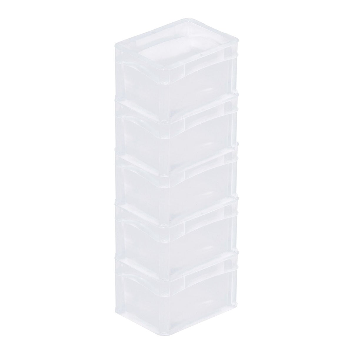 PROREGAL Transparante Eurobox BasicLine Met Gesloten Handvat HxBxD 12 x 15 x 20 cm 2,2 Liter Eurobox Transportbox