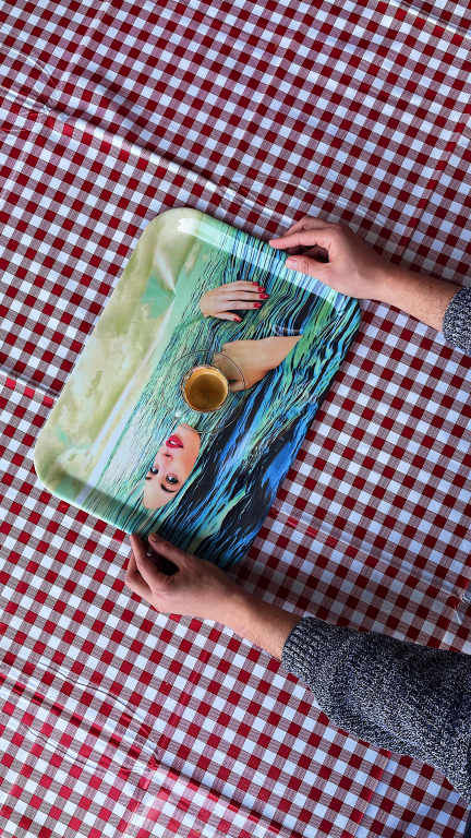 Seletti Toiletpaper dienblad Sea Girl