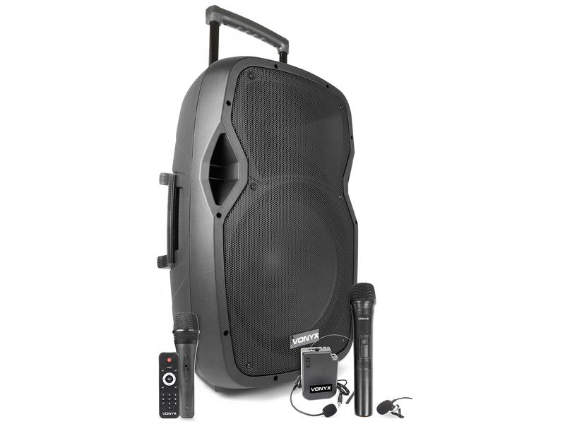 Vonyx PA-System AP1500PA Mobiles Soundsystem mit Bluetooth und Funkmikrofon