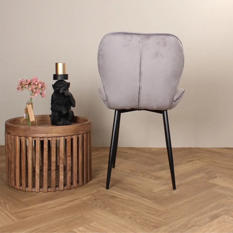 DS4U - Giulia eetkamerstoel velvet grijs