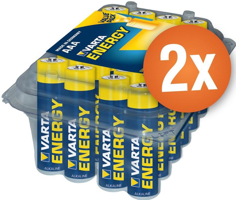 Varta - High Energy - AAA Batterijen - Voordeelpak van 48 Stuks - 1,5V