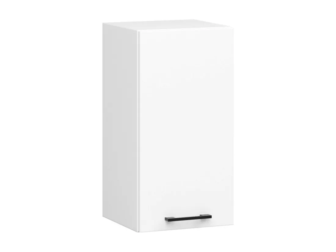 Armoires de cuisine haute AKORD W40 OLIWIA Blanc 40 cm 1 porte façade Blanche 2 étagères 40x30x58 cm