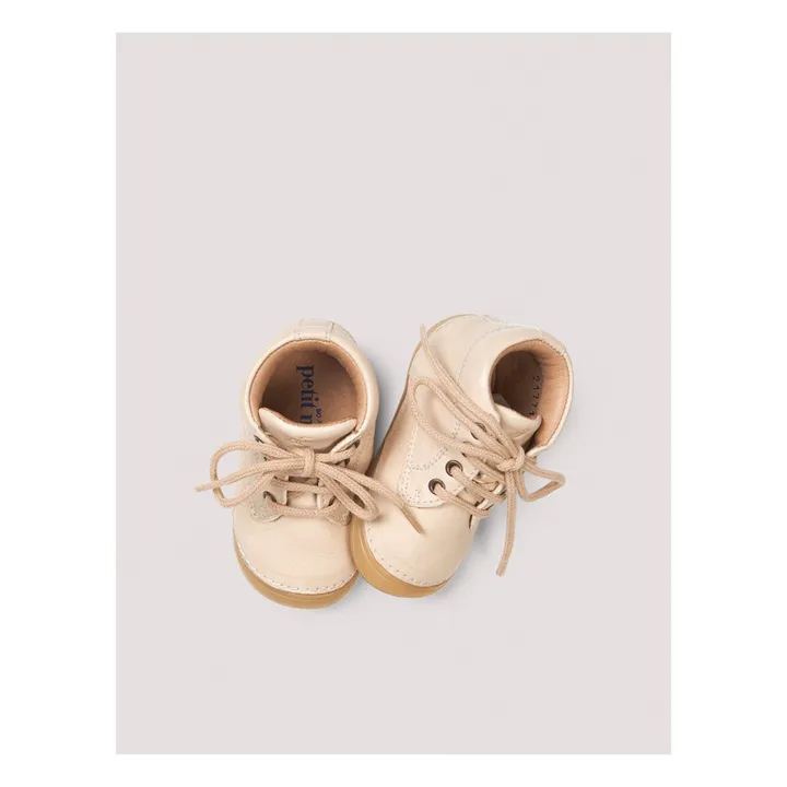 Petit Nord Baskets Lacets Bootie | Crème