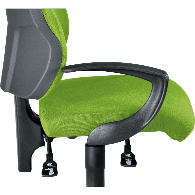 Paire d'accoudoirs fixe pour chaise Dhark