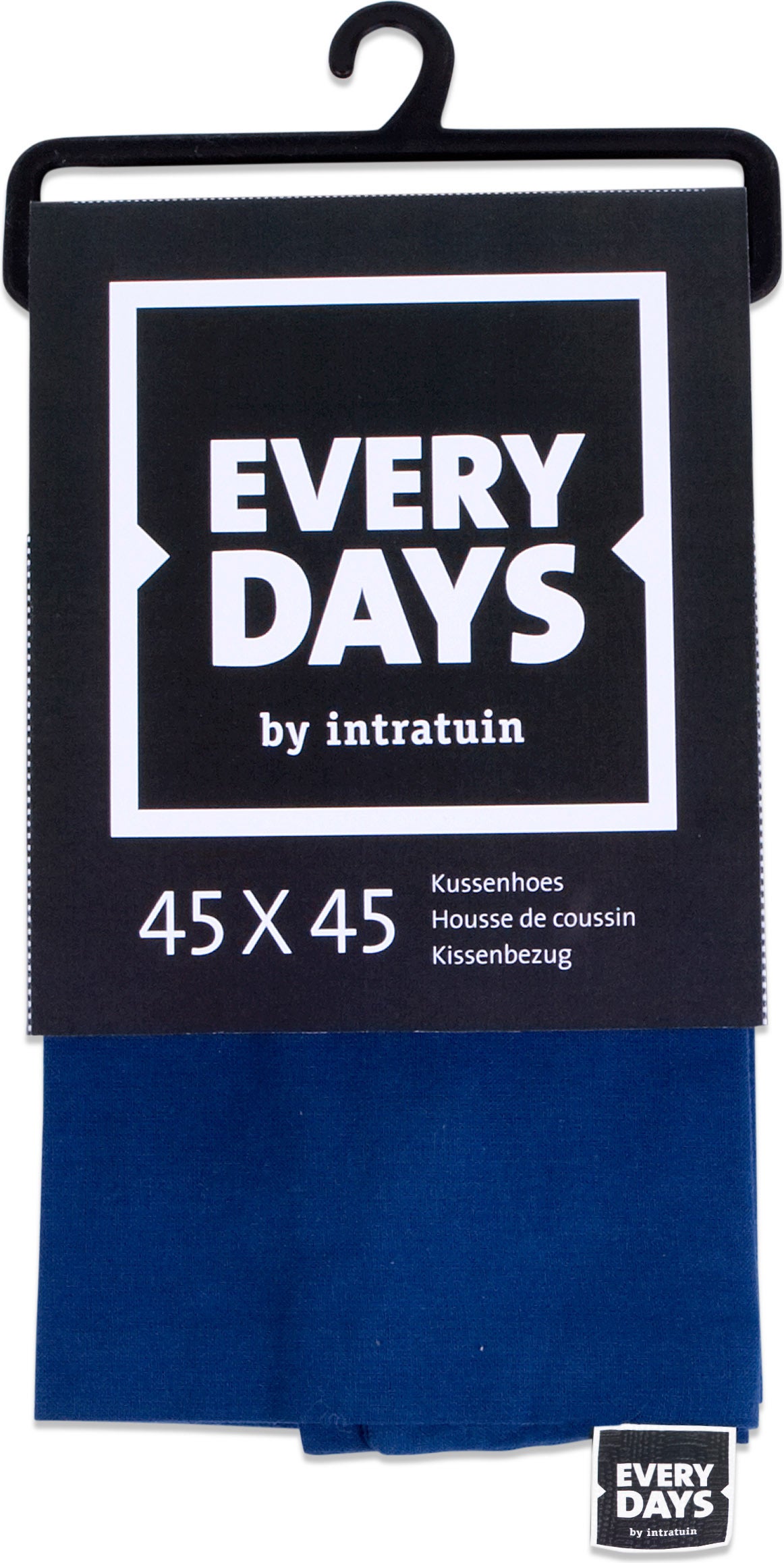 Everydays kussenhoes Katoen blauw 45 x 45 cm
