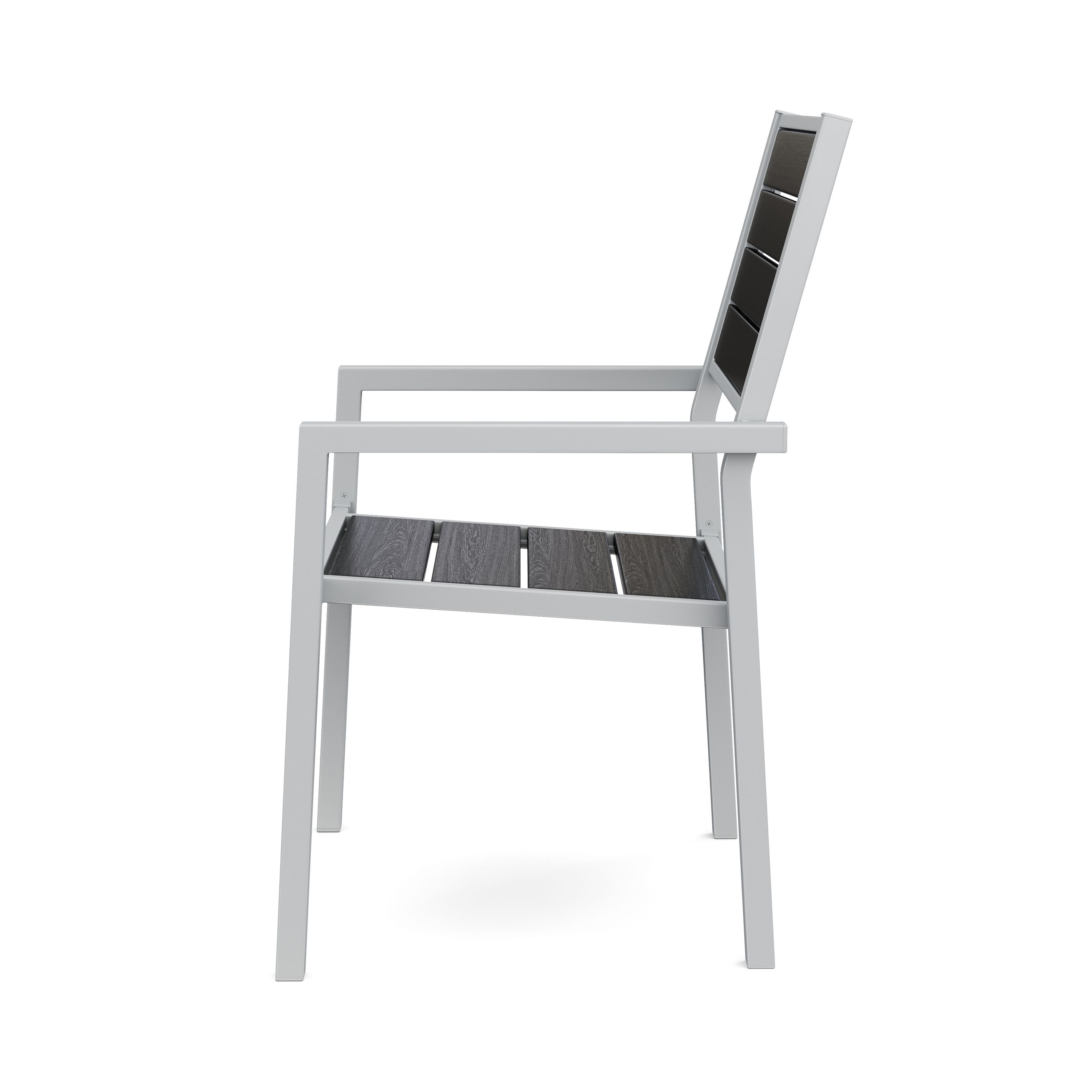 Gartenstuhl PELO 2er Set anthrazit