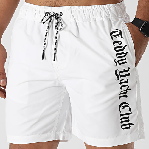 Short De Bain Flash Series Blanc Noir
