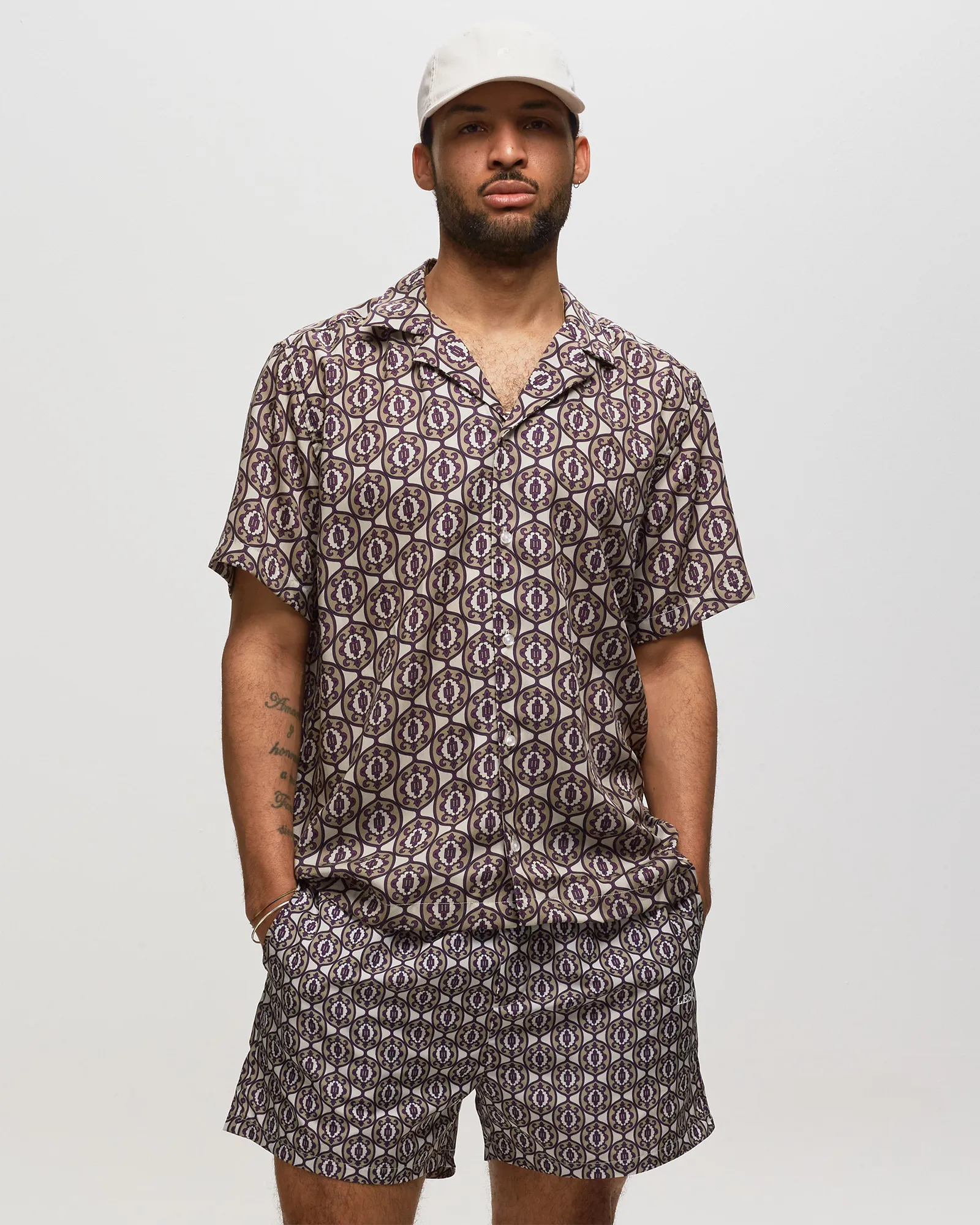 Les Deux Ornament AOP Tencel SS Shirt