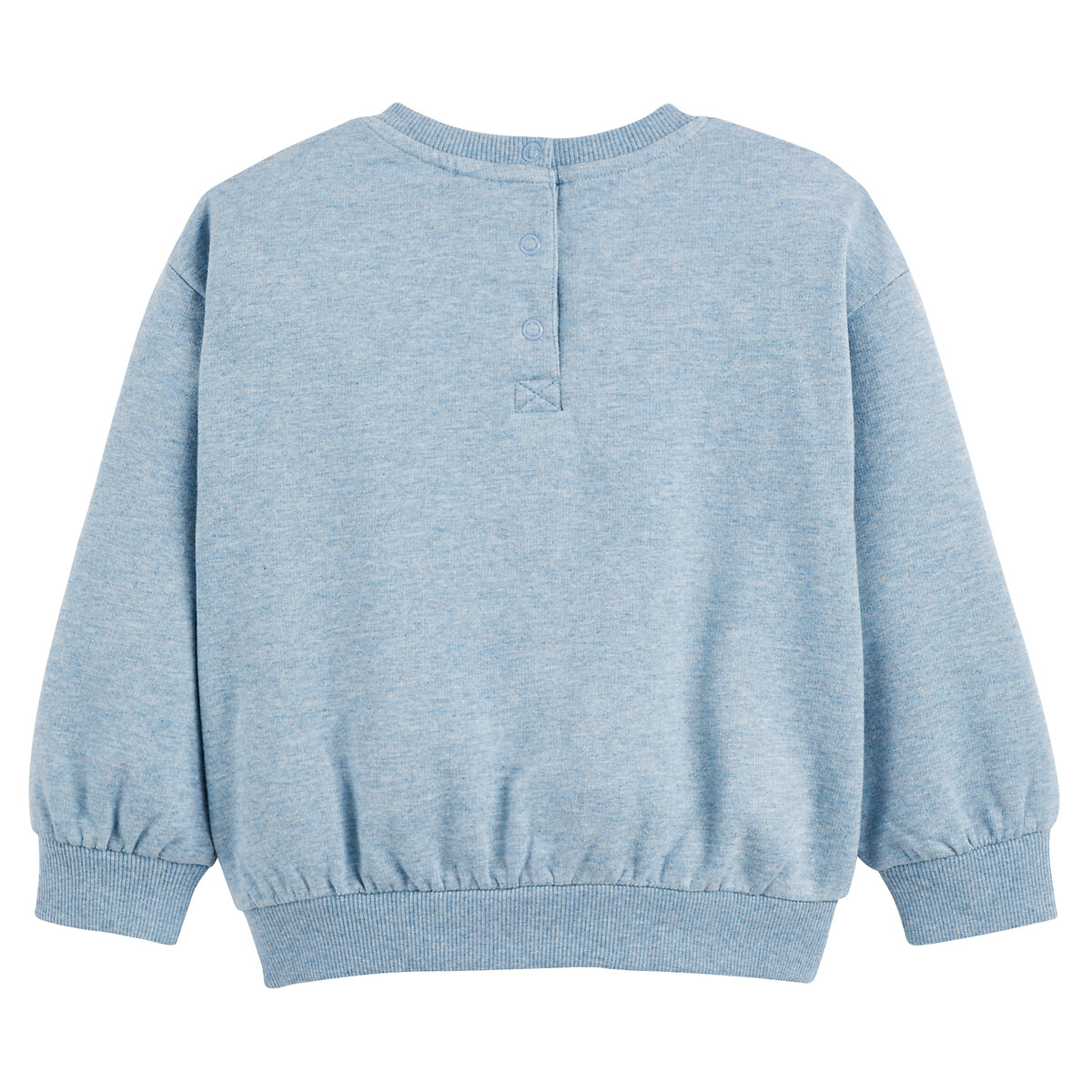 COLEÇÕES LA REDOUTE<br>Suéter de gola redonda, fleece, aplique bordado em bouclette