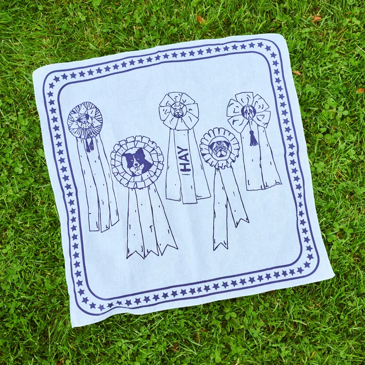 HAY - Dogs Hundetuch, recycelt, 55 x 55 cm, braun