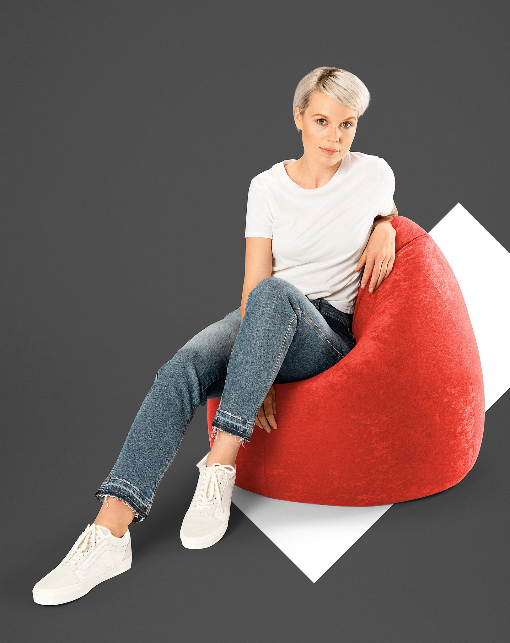 Sitzsack BeanBag EASY XL (Farbe: tomate)