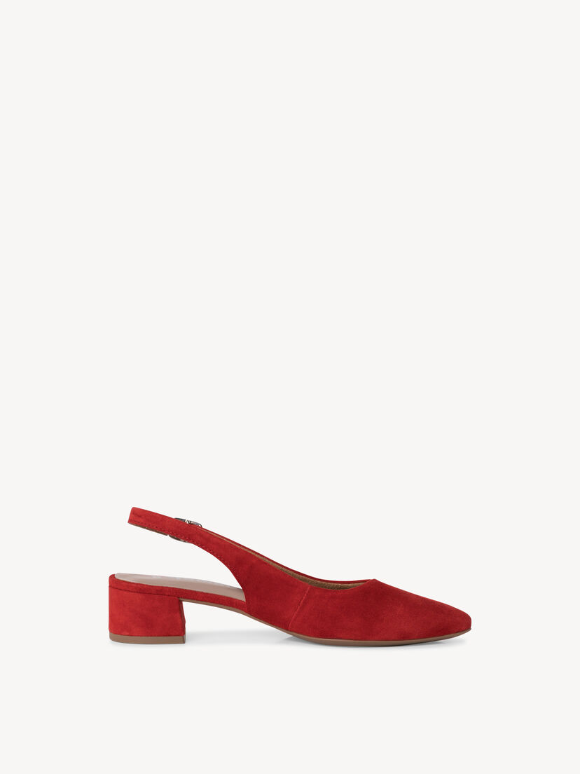 Leren Slingpumps - rood