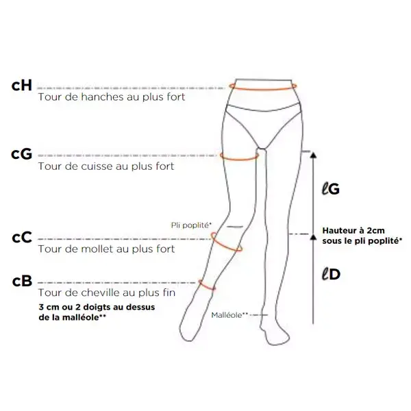 RADIANTE Chaussettes de compression Opaque Topaze Styl'Coton Fine Taille 3 Classe 2