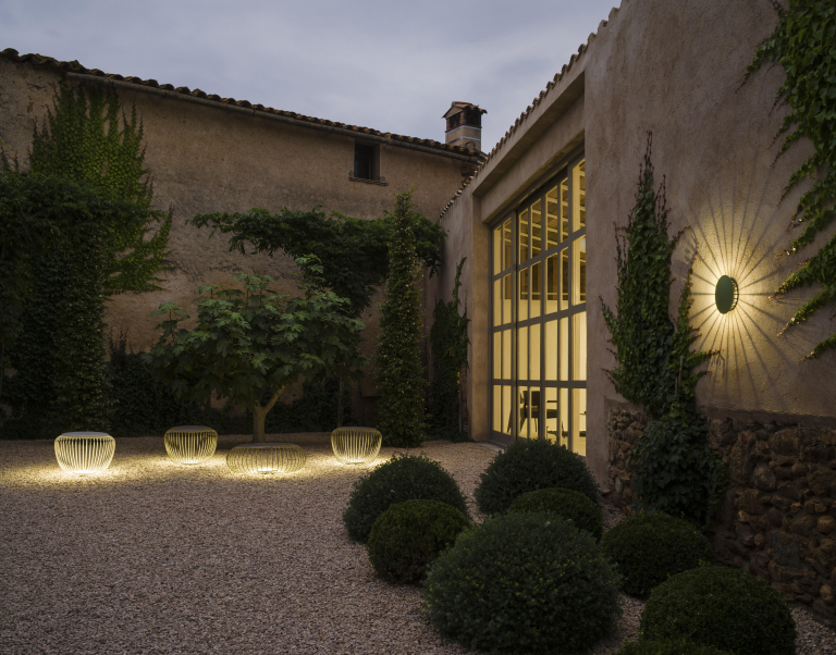 Vibia Meridiano 4720 wandlamp LED outdoor Kaki