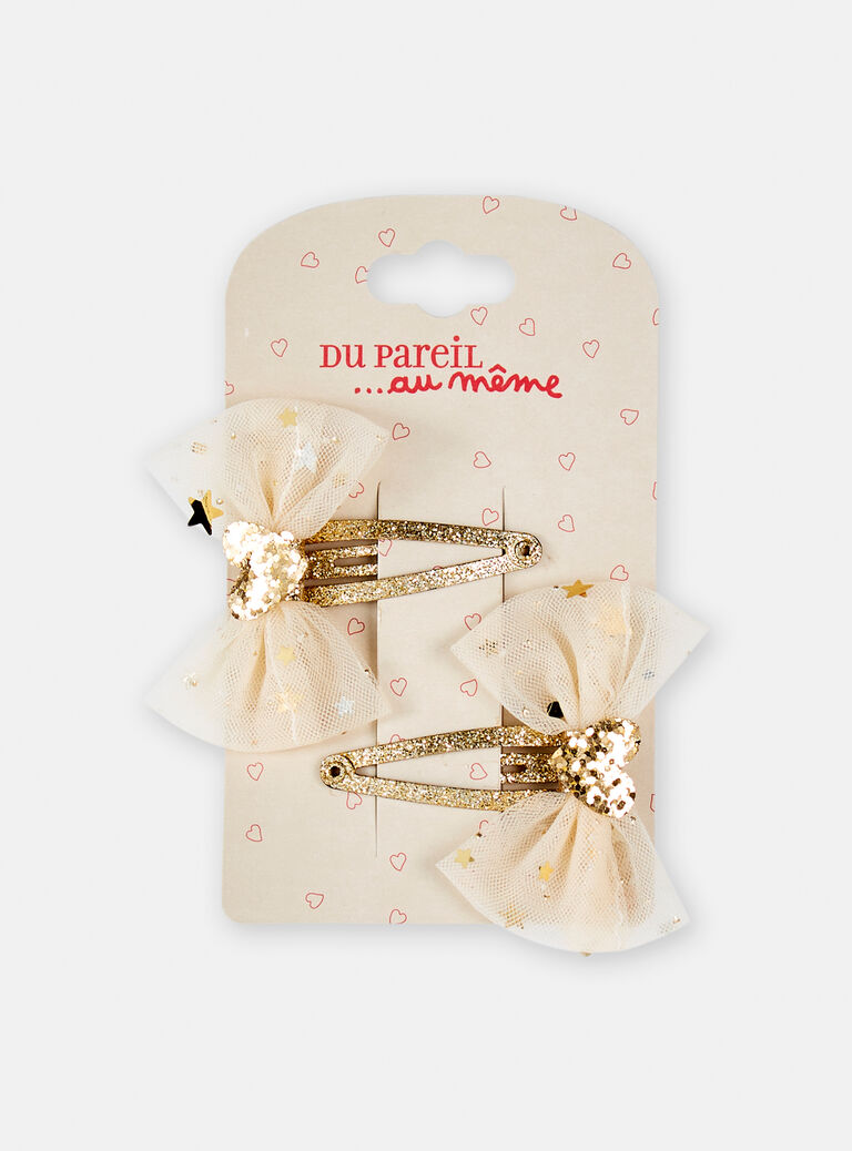 Lot de 2 barrettes clips pour fille