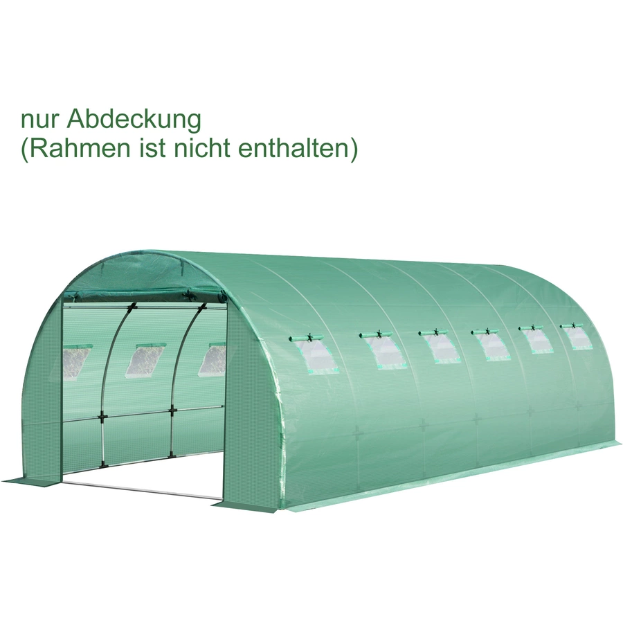 Outsunny Abdeckung für Foliengewächshaus grün