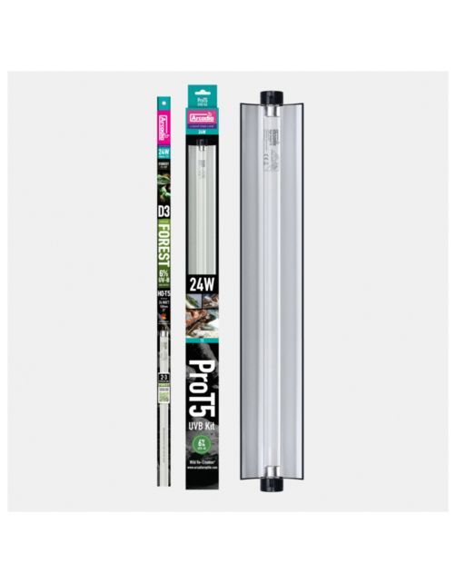 Arcadia Pro T5 Set Forest 6% Uvb - Verwarming - 24 Watt