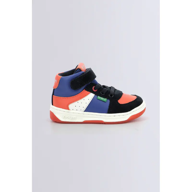 KICKALIEN MARINE BLEU ORANGE SNEAKERS HAUTES Synthétique Garçon