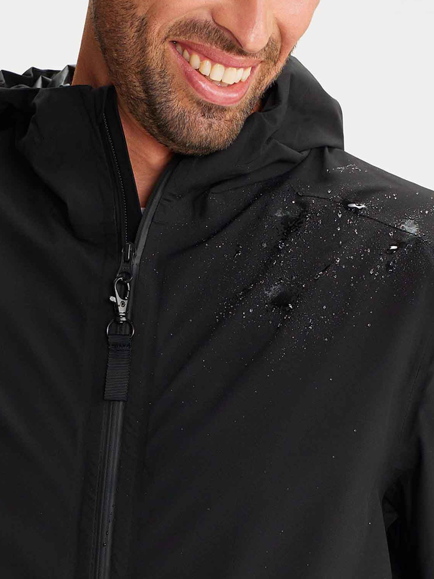 Veste Homme Longue Imperméable Noire