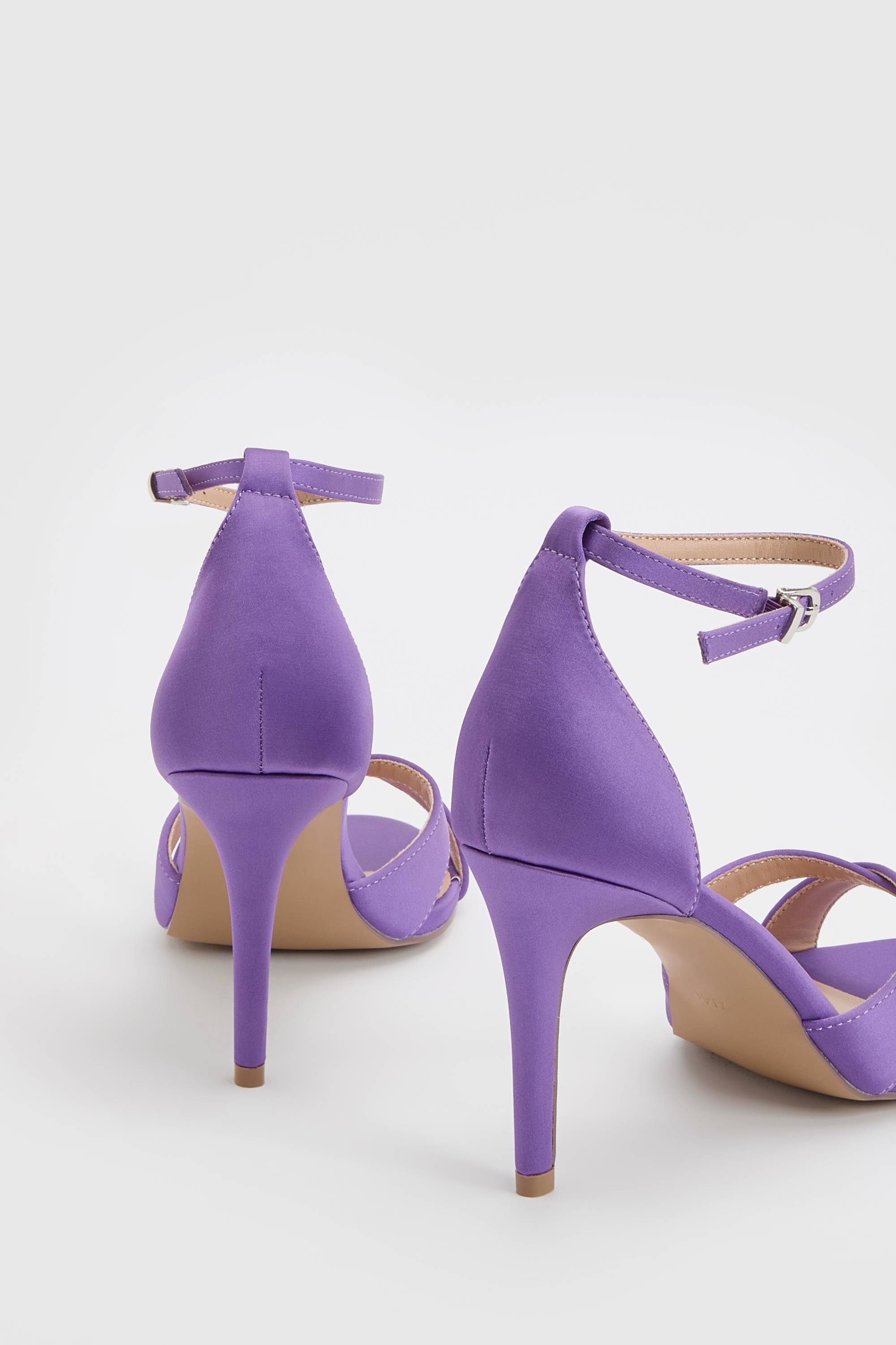 Coast Sandales Cadenza À Talon Aiguille Haut En Satin Avec Brides Croisées