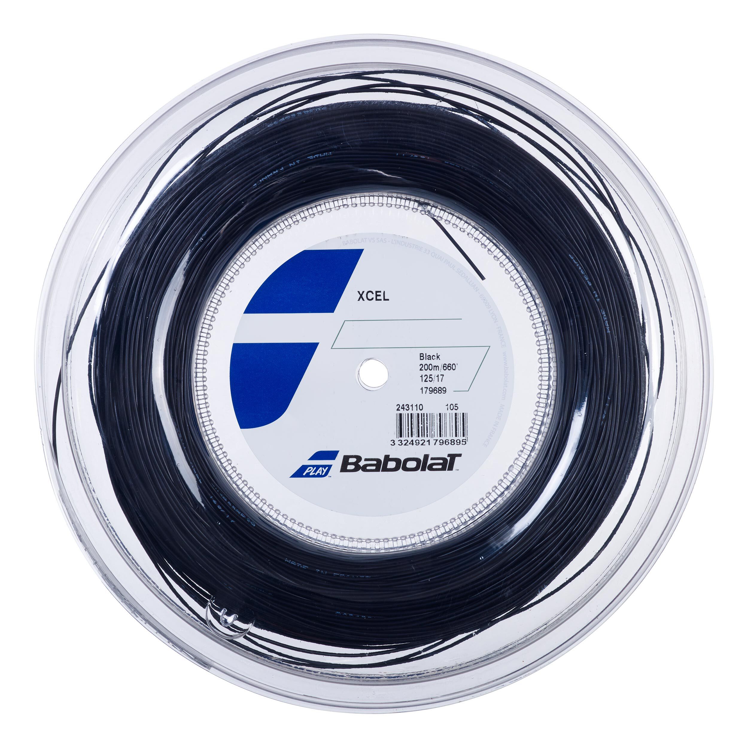 Babolat Xcel Bobine Cordage 200m - Noir