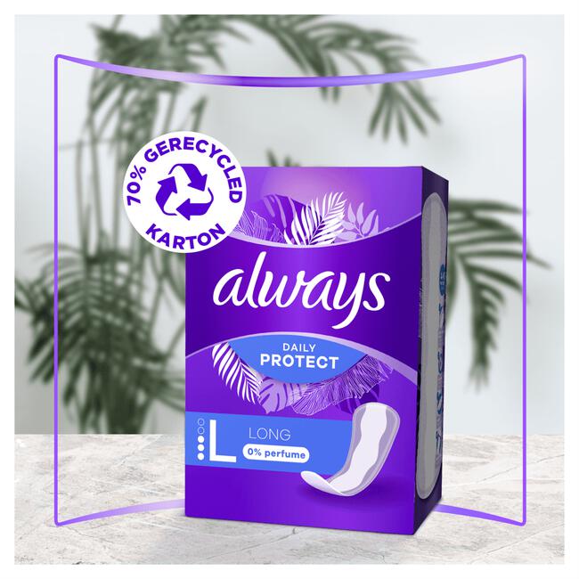 Always Daily Protect Inlegkruisjes Long 50 Stuks