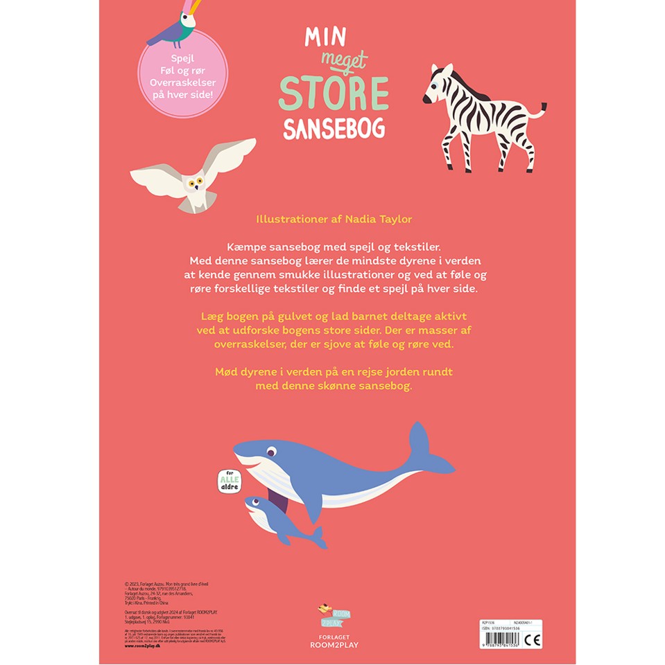 ROOM2PLAY - Min meget store sansebog - Dyrene i verden