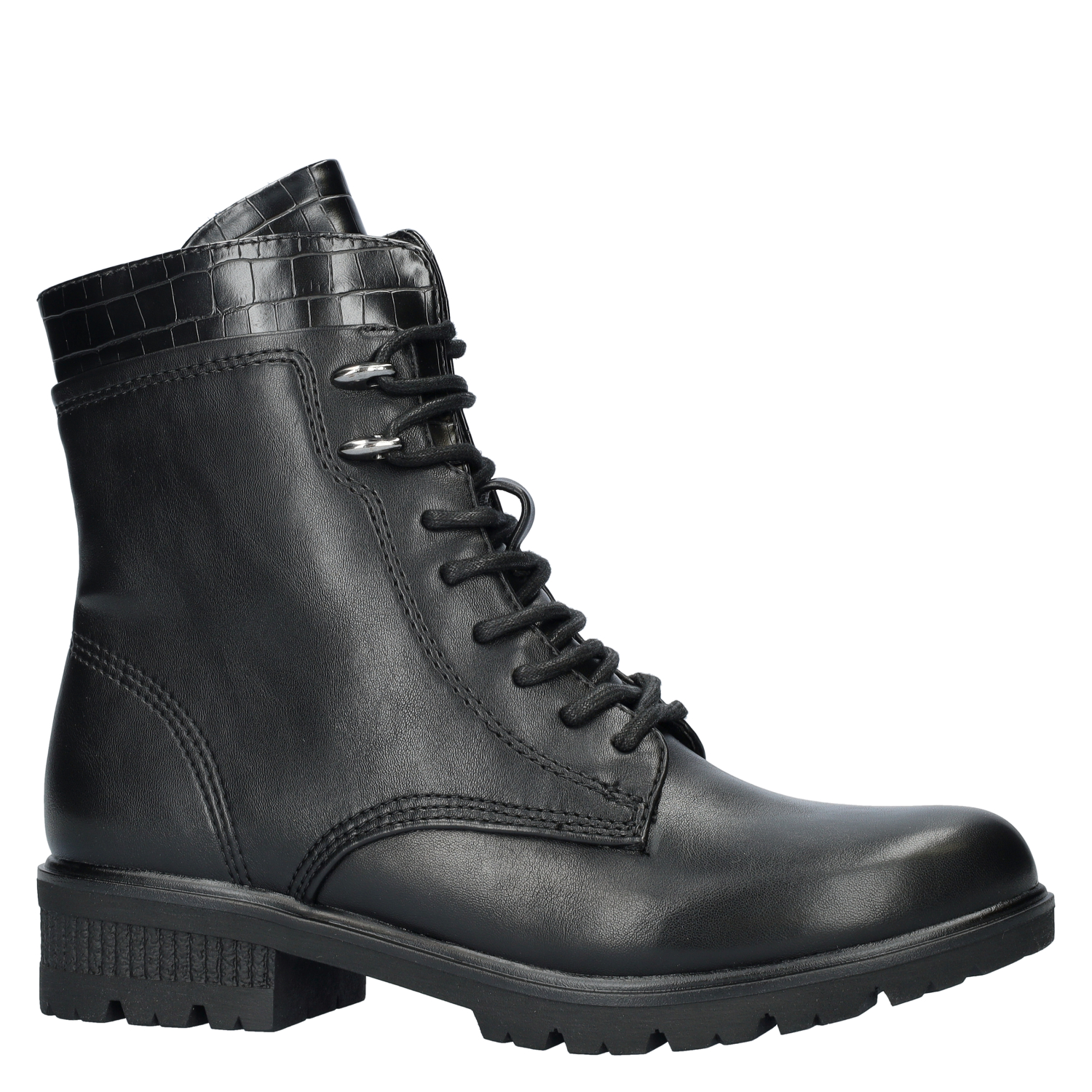 dames veterboot Tamaris Zwart